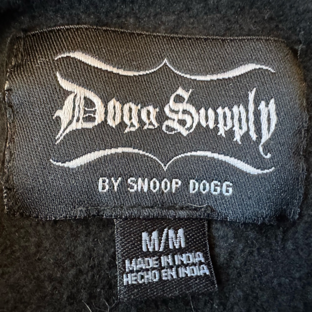 Dogg Supply by Snoop Dogg Black/White Bandana Popover Hoodie Men’s Size Medium - Picture 9 of 13